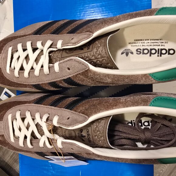 adidas Originals GAZELLE INDOOR JP7784 Earth Strata / Core Black Mens Sz 13 NEW - Picture 5 of 13